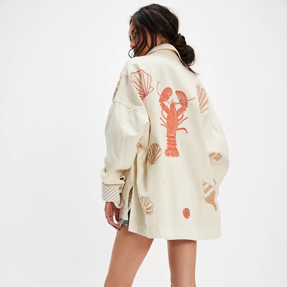 Free people We The Free Madison City Embroidered Jacket